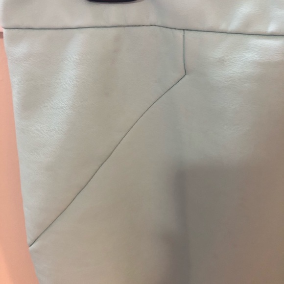RW&CO teal vegan leather pencil skirt - Picture 4 of 8